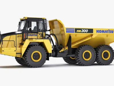 Articulated Truck Komatsu HM300 3D model
