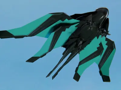 Space Ship 3D model 3