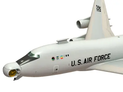 Airborne Laser Plane Cutaway 3D model