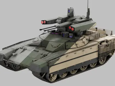 Lowpoly BMPT Terminator Low-poly 3D model