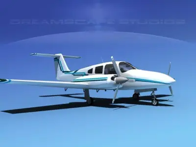 Piper PA-44-180 Seminole V16 3D model