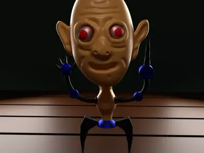 jack the psycho Low-poly 3D model