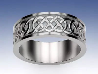 Ring Celtic Infinity 3D print model