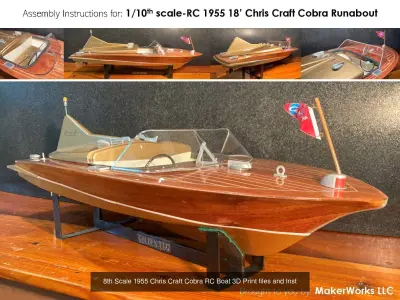 RC Vehicles - Mahogany  Runabouts  Tugboat  Airboat Karmann Ghia 3D Model Pack