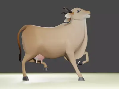 Indian cow 3d model 3D model