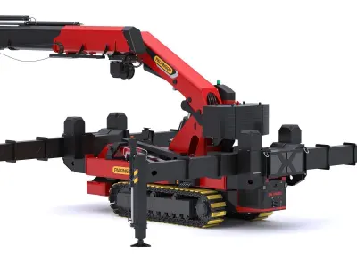 Palfinger PCC 57002 Crawler Crane 3D model