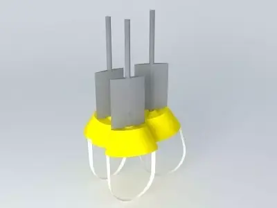 Three emergency oxygen masks Free 3D model