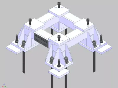 26365-Base for robot KAWASAKI BX100S-Hight 300 3D model