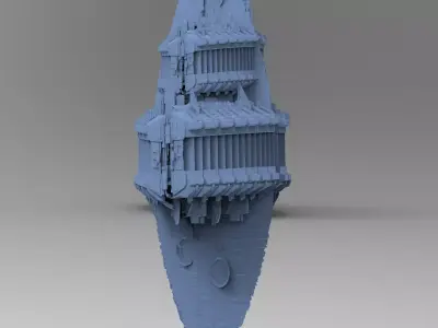 Art Deco Sci-Fi Temples 5  3D model