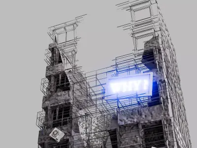 Industrial Sci-Fi Tower Building Detailed Environment Asset 3D model