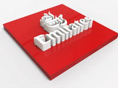 3D logos of Airlines Low-poly 3D model