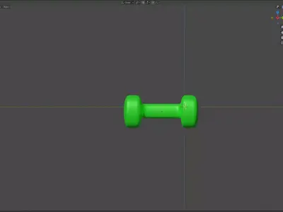 Dumb-Bell Training equipment Low-poly 3D model