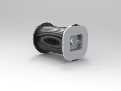 small built-in winch 3D print model