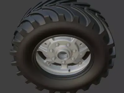 Tractor Tyre 3d Model 3D model purchase