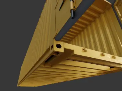 40ft Shipping Container  3D model