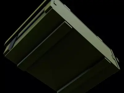 Custom Sci-Fi Ammo Weapons Missiles Box 3D print model
