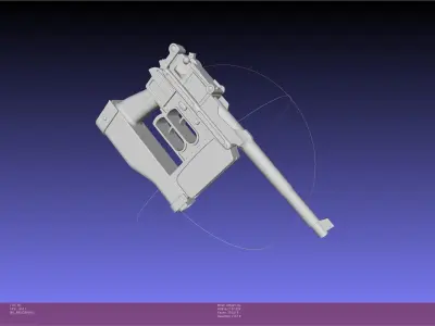 Attack On Titan Season 4 Gear Gun Handle 3D model