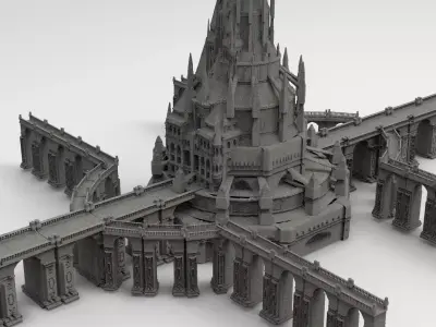 Arch Magician Tower Palace 4 3D model