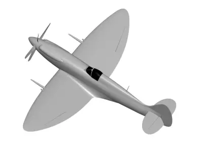 Spitfire F Mk 22 3D model purchase