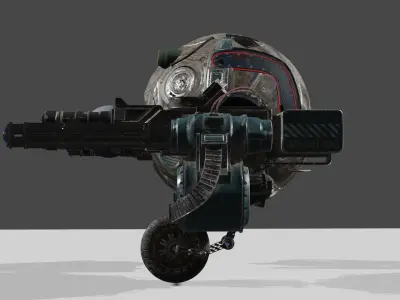 old robot with new head 3D model