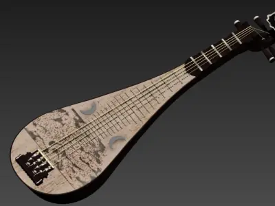 Chinese Lute Free 3D model