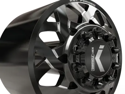 FRONT KG1 KD008-1 DUALLY WHEEL 3D MODEL 3D model