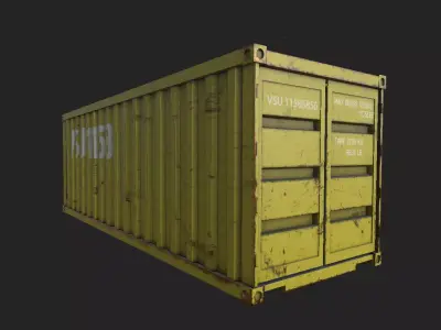 ship container -- Rust 3D model