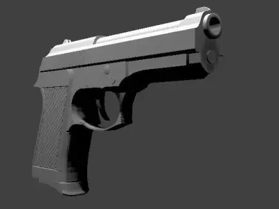Pistol 3d model for free Free 3D model