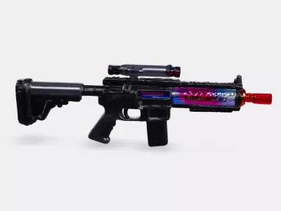 HeavyPlasmaRifle Low-poly 3D model
