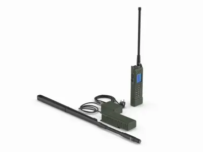  Azart R-187-P-1 Handheld Radio with Battery Assembled Green 