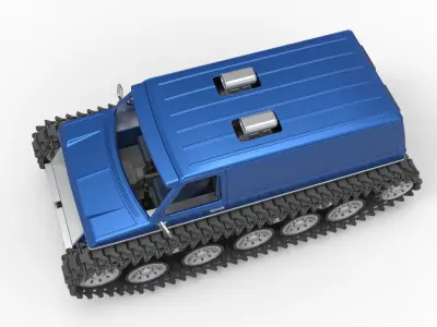 Vintage Monster tank Version 5 Scale 1 to 25 3D print model