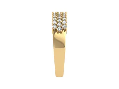 Solitaire Engagement Ring 3D print model 42