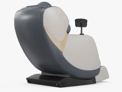 Luxury Electric Massage Seat Gray 3D model