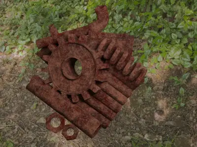 Scrap metal Low-poly 3D model