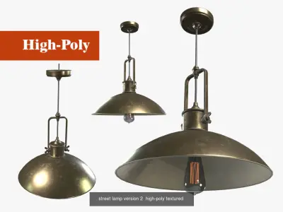 street lamp version 1 street lamp version 2  high-poly textured  3D Model Pack purchase