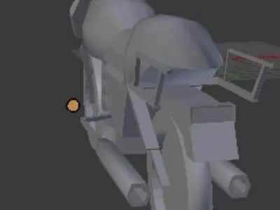 Bike Lowpoly motorcycle Low-poly 3D model