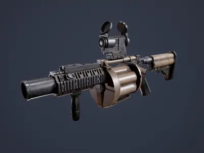 M32 MGL Low-poly 3D model