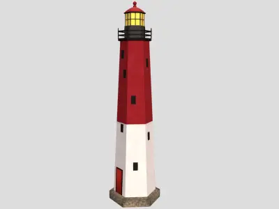 Lighthouse - Low-poly PBR Model Low-poly 3D model buy