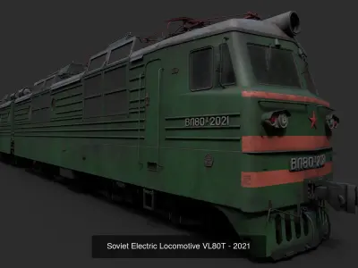 Soviet Electric Locomotive VL80T 3D Model Pack