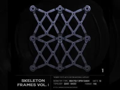 10 Skeleton frames Vol I SUBD 3D model