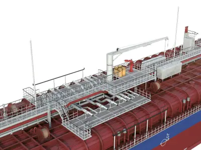 TANKER SHALLOW DRAFT  3D model