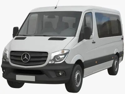 Mercedes-Benz Sprinter 2015 Minibus L2H1 3D model