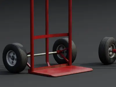 Hand Truck Low-poly 3D model buy