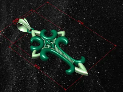 The Most Antique And Beautiful Christian Cross  3D print model 3D print model