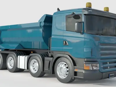 Dump Truck 3D model by berkekose