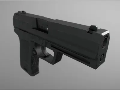 HK USP 45 Auto Low-poly 3D model