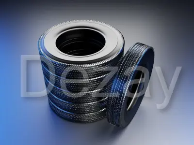 New winter tire 3D model