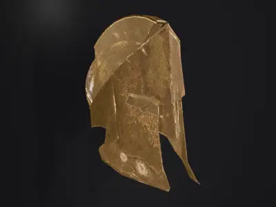 spartan Helmet  Low-poly 3D model buy