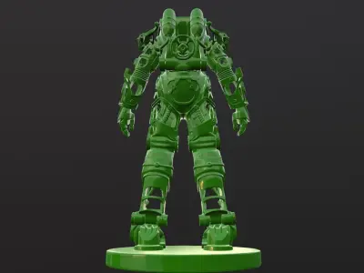 FALLOUT POWER ARMOR BASE SCULPTURE 3D model