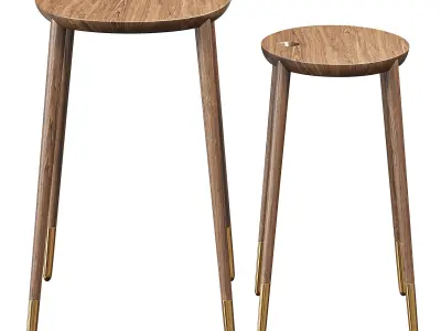Rogers Side Coffee Tables By Porada 3D model